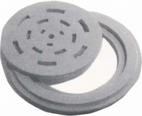 DRAIN RING WITH COVER PVC 6-IN