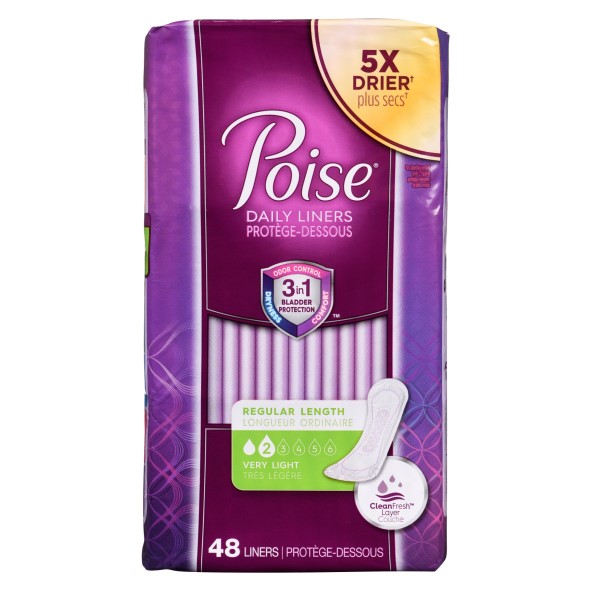 POISE VERY LT LINERS 48S