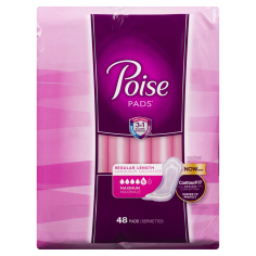 POISE MAXIMUM  REGULR PAD 48 S