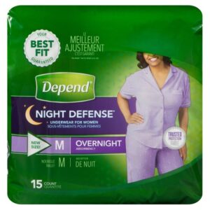 DEPEND U/W WOM OVERNIGHT  MED