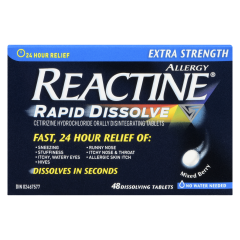 REACTINE RAPID DISSOLVE   48S