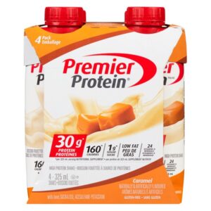 PREMIER PROT   SHAKE CARA MEL 4X325
