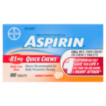 Aspirin 81mg Quick Chews 100-Count 6 × 100ea