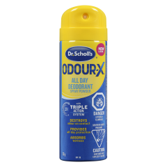 SCHOLL ODOUR-X DEOD PWDR FOOT SPRY