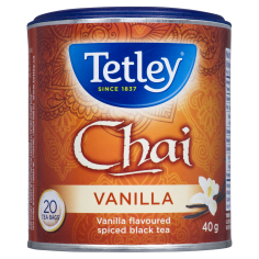 TETLEY TEA HRB  VANILLA   BEAN CHAI