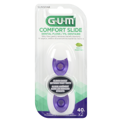 GUM CMFT SLIDE FLOSS 2X40 M