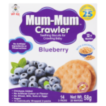 H/KID CRAWLER MUM ORG BLU BERRY
