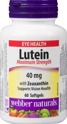 Webber Naturals Lutein Max 40mg — 60 Count