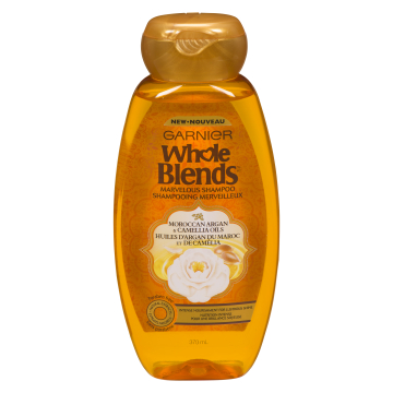 Garnier Whole Blends Shampoo Argan Camellia bottle