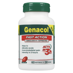 GENACOL FAST   ACTION     SOFTGL 60