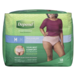 DEPEND U/W MED MAX WOMEN