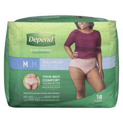 DEPEND U/W MED MAX WOMEN