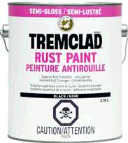 RUST PAINT FLAT BLACK 3.78-L