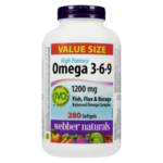 WEBBER OMEGA3-6 9-12000MG SG280CT