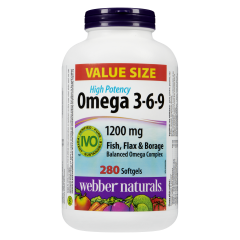 WEBBER OMEGA3-6 9-12000MG SG280CT