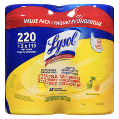 LYSOL WIPES CITRUS 2X110
