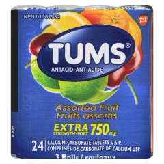 TUMS ROLLS     EX FRUIT   3X8CT