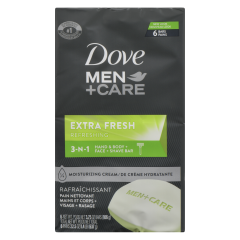 DOVE MEN BAR XTRA FRSH    6X106GR