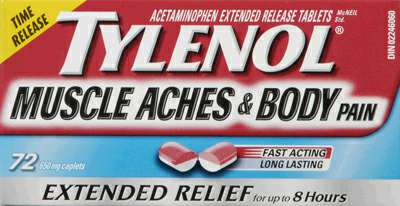 Tylenol Muscle & Body 72-Count