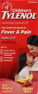 TYLENOL CHILD BANANA BRY 160MG