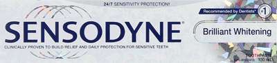 Sensodyne Brilliant White Toothpaste tube