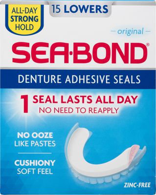 Sea-Bond Denture Adhesive Lowers 15 Count