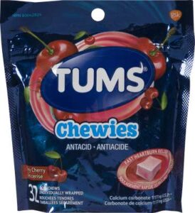 TUMS CHEWS BAG CHERRY
