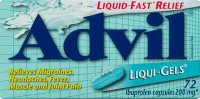 Advil 200mg Liqui-Gels 72s bottle
