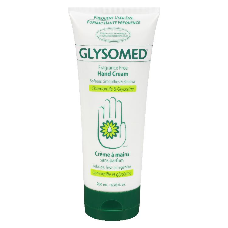 Glysomed fragrance-free hand cream 200ml tube — pack of 4