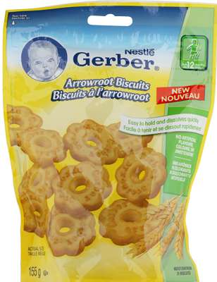 Gerber Arrowroot Biscuits box