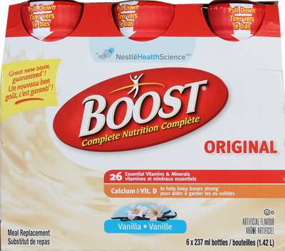 Boost Nutritional Drink Vanilla 6-pack bottles