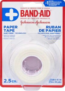 J&J FIRST AID PAPER TAPE 1IN X 10YD
