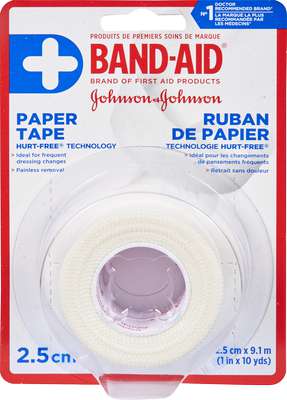 J&J FIRST AID PAPER TAPE 1IN X 10YD