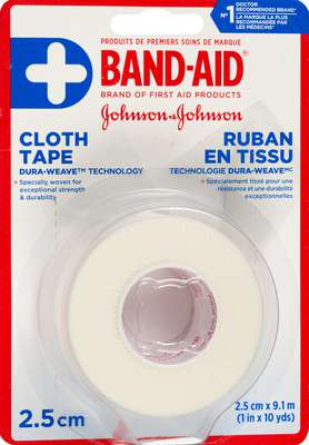 J&J FIRST AID CLOTH TAPE 1IN X 10YD