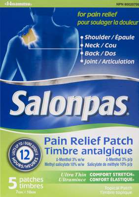 Salonpas Pain Patch Large 5 x 5ea boxes