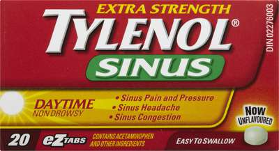 Tylenol Sinus Extra Strength Tablets 6 x 20ea