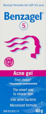 BENZGEL 5% 60G ACNE GEL