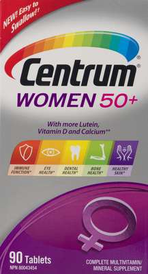 Centrum Women 50 Plus Multivitamin 90-Count bottle