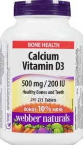 WEBBER CALCIUM 500MG +D