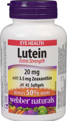 WEBBER LUTEIN E/S 20MG