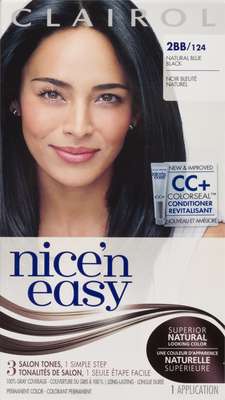 Clairol Nice'n Easy #2BB Blue Black Hair Colour box