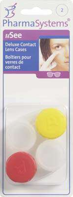 CONTACT LENS CASES DELUXE 2 S