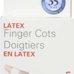 FINGER COTS LATEX ASSTD 24 S