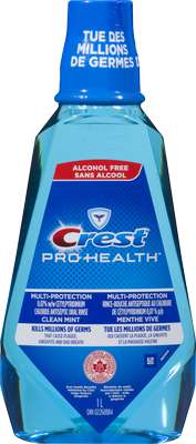 Crest Pro-Health Clean Mint Rinse Mouthwash 6 × 1lt