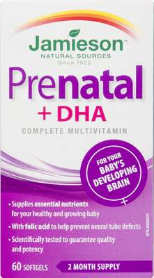 Jamieson Prenatal Complete with DHA — 60 Count