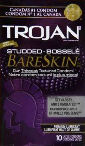 TROJAN BARESKN STUDDED    CONDOM