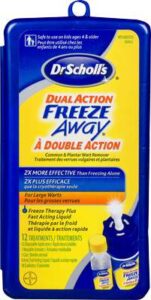 SCHOLL FRZ AWY DUAL ACTIN WART REMV