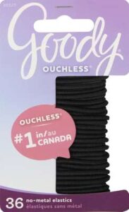 GOODY OUCHLESS BLK ELSTC 2MM