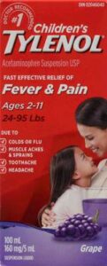 TYLENOL CHILD  GRAPE PNCH  160MG