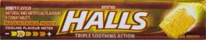 HALLS MENTHOL HONEY SNGL